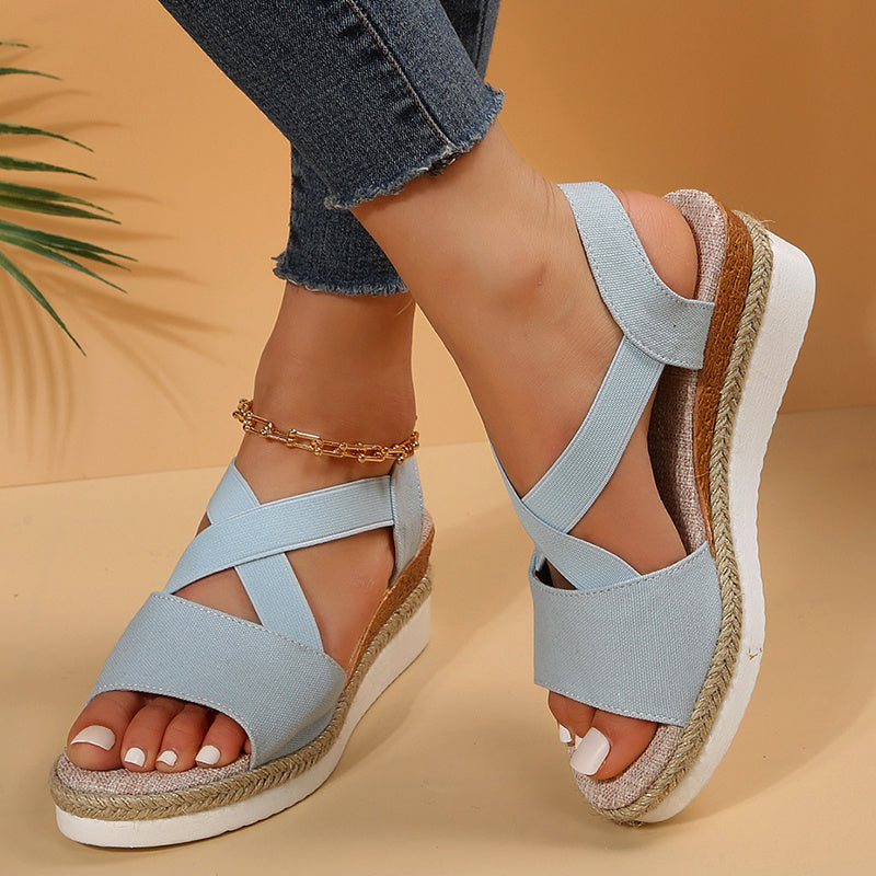 Sandales Compensées Femme Été
