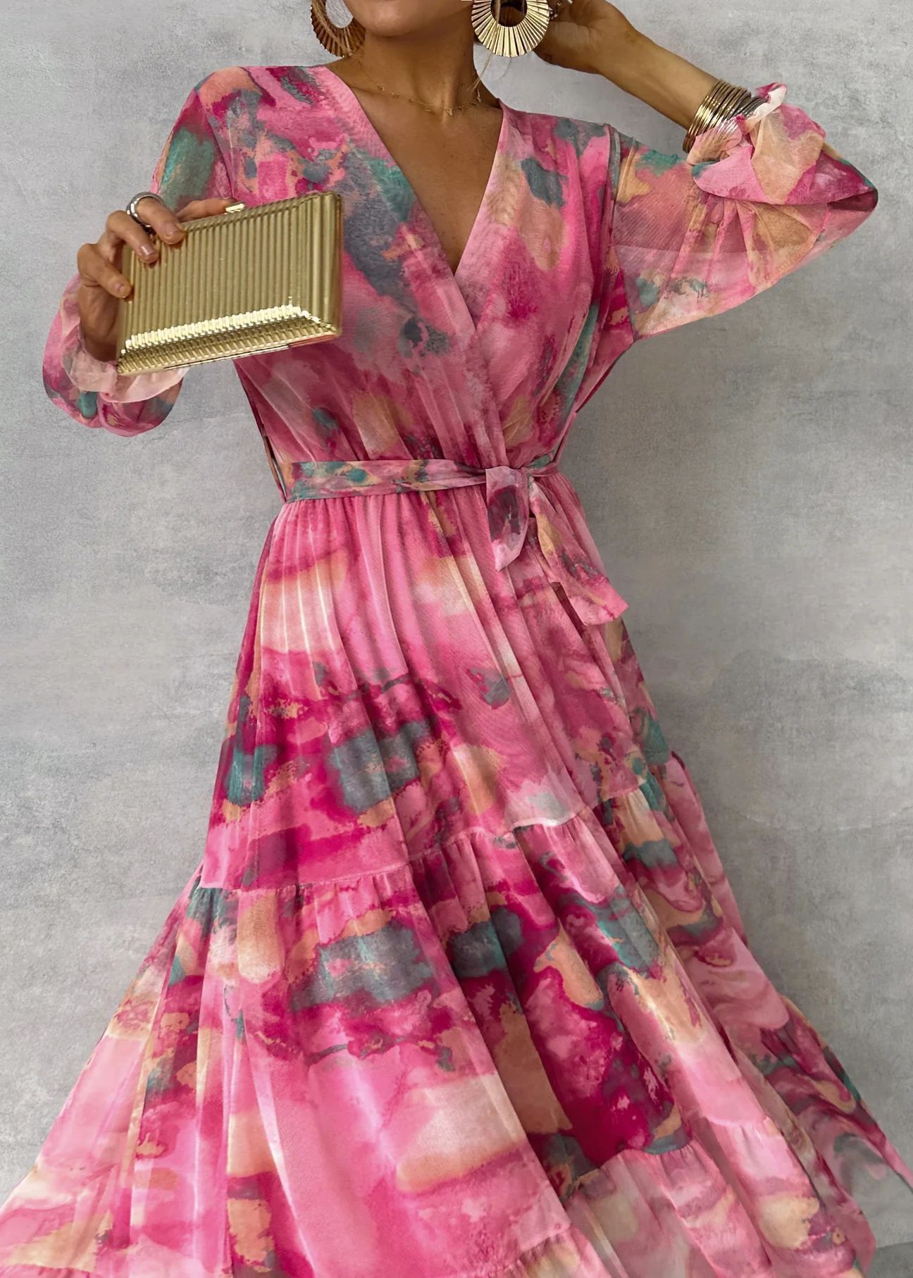 Robe Longue Fleurie Élégante
