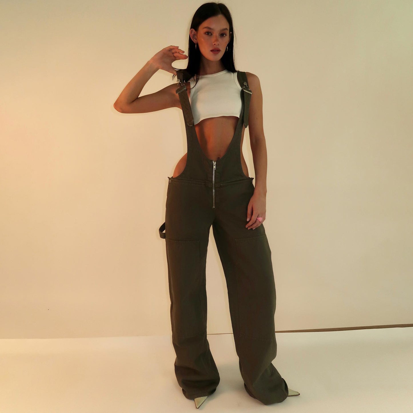 Salopette Y2K Zippée en Jean